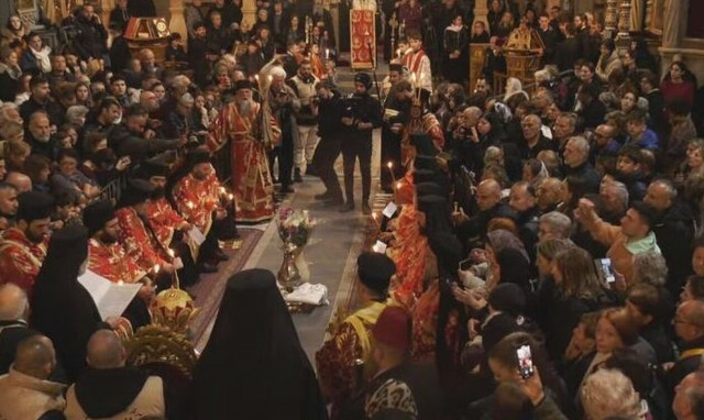 Η τελετή του Ιερού Νιπτήρος στα Ιεροσόλυμα (vid)