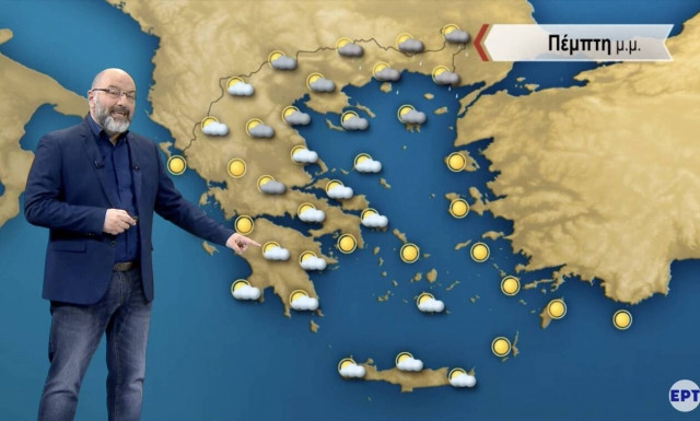 Σάκης Αρναούτογλου: Συνεχίζεται η αστάθεια - Στα ορεινά οι περισσότερες μπόρες