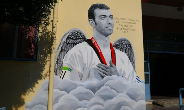 Αλέξανδρος Νικολαΐδης: Βίντεο από το συγκινητικό γκράφιτι σε Λύκειο της Σταυρούπολης