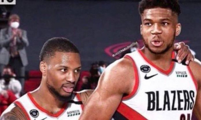 Γιάννης Αντετοκούνμπο: Ο Λίλαρντ άναψε «φωτιές» - Ο «Greek Freak» με φανέλα των Μπλέιζερς