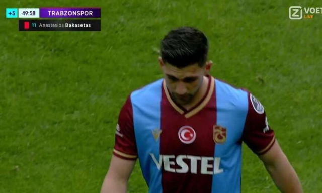 Μπακασέτας: Έφτασε τις 100 συμμετοχές με τη Τραμπζονσπόρ και αποβλήθηκε!