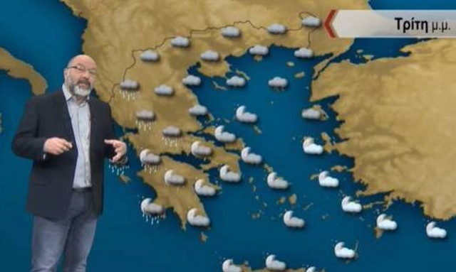 Σάκης Αρναούτογλου: Άστατος ο καιρός την Τρίτη - Βροχές και στην Αττική