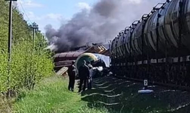 Ρωσική αμαξοστοιχία δέχθηκε επίθεση