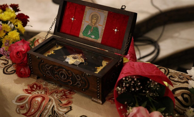 Ο πανηγυρικός Εσπερινός της Αγίας Ματρώνας στη Μονή Τρικόρφου