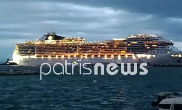 Κατάκολο: Αναχώρησε το κρουαζιερόπλοιο MSC Splendida μετά από ταλαιπωρία