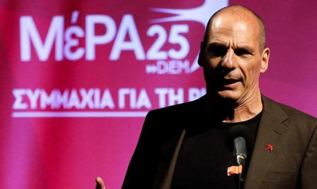 MeRA25 leader Varoufakis slams SYRIZA from Corinth