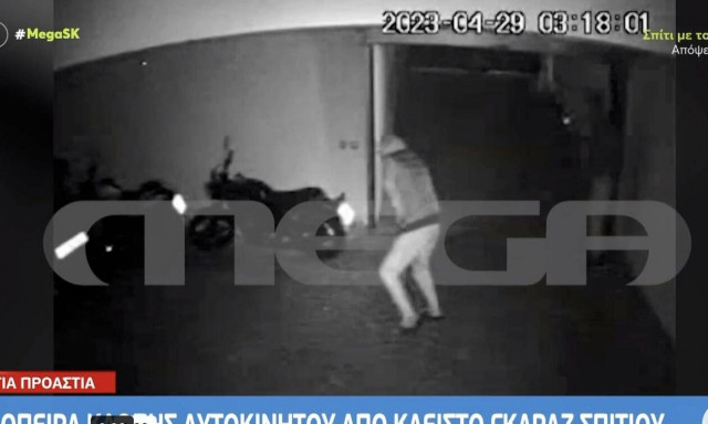 Βίντεο ντοκουμέντο από απόπειρα διάρρηξης γκαράζ σπιτιού στα νότια προάστια