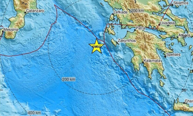 Σεισμός τώρα δυτικά της Ζακύνθου (pics)
