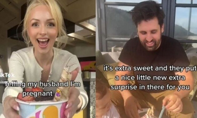 Ανακοίνωσε στο σύζυγο της ότι είναι έγκυος με τον πιο αηδιαστικό τρόπο - Δείτε βίντεο