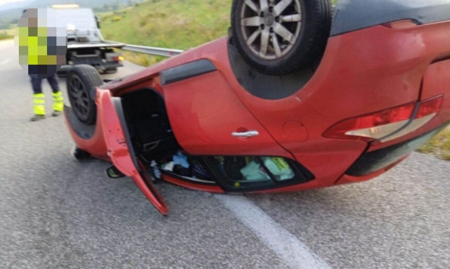 Ιόνια Οδός: Τούμπαρε αυτοκίνητο στον Κουβαρά