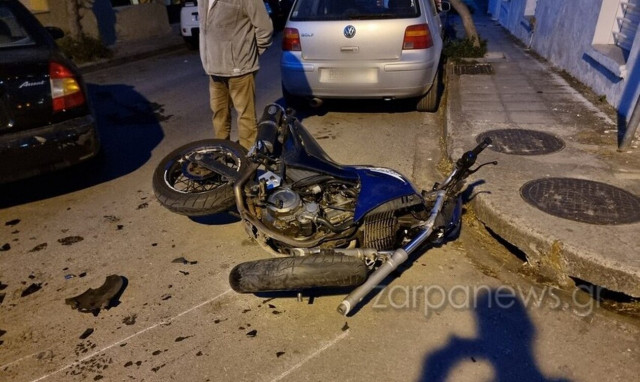 Χανιά: Σύγκρουση ΙΧ με μοτοσικλέτα – Ένα άτομο στο νοσοκομείο