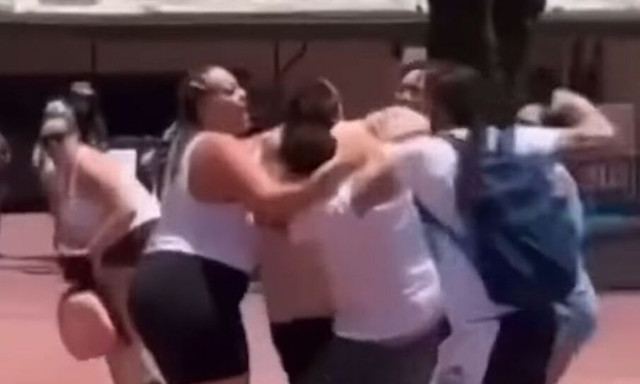 Disneyland: Πήγαν να διασκεδάσουν αλλά κατέληξαν να «σκοτωθούν» στο ξύλο για... μια φωτογραφία