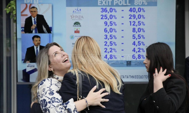 Εκλογές 2023: Πανηγυρικό κλίμα στην Πειραιώς μετά την ανακοίνωση των exit poll - Η άφιξη Μητσοτάκη