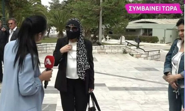 Κατιάνα Μπαλανίκα: Συντετριμμένη στην κηδεία του Στηβ Κακέτση