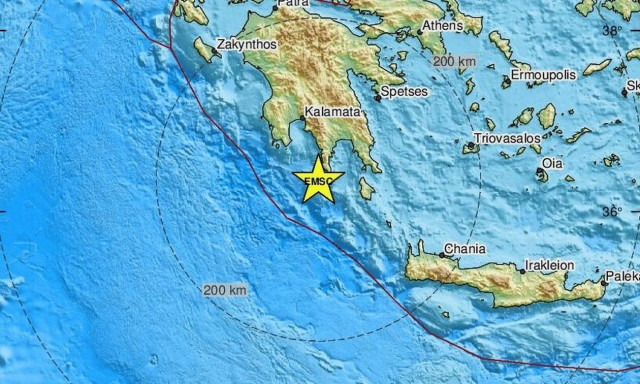 Σεισμός νότια της Λακωνίας - Κοντά στο Γερολιμένα το επίκεντρο (pics)