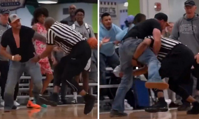 ΗΠΑ - Άγριο ξύλο ανάμεσα σε πατέρα και διαιτητή: Μετέτρεψαν σε ρινγκ το μπασκετικό παρκέ