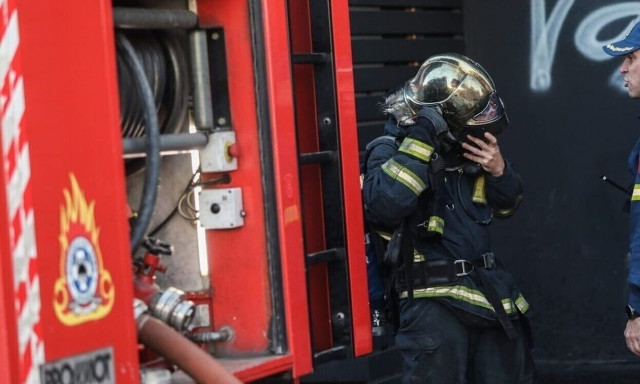 Φωτιά σε σούπερ μάρκετ στο Ρέθυμνο