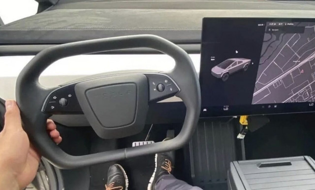 Αυτό είναι το εσωτερικό του Tesla Cybertruck