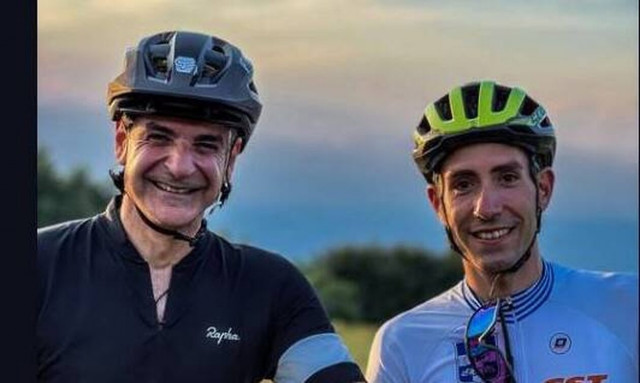 Εκλογές 2023: Στο Χορτιάτη για ποδήλατο ο Κυριάκος Μητσοτάκης