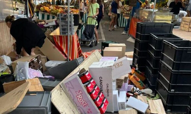 Γαλλία: Ελικόπτερο σκόρπισε τον τρόμο σε λαϊκή αγορά