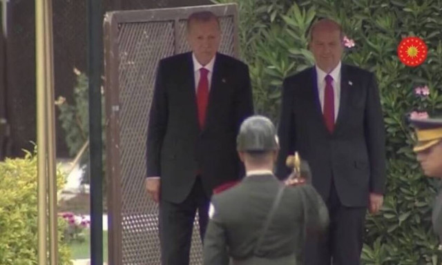 Ερντογάν από Κατεχόμενα: Να εκπληρώσουμε τις ευθύνες μας στους Τ/κ αδερφούς μας