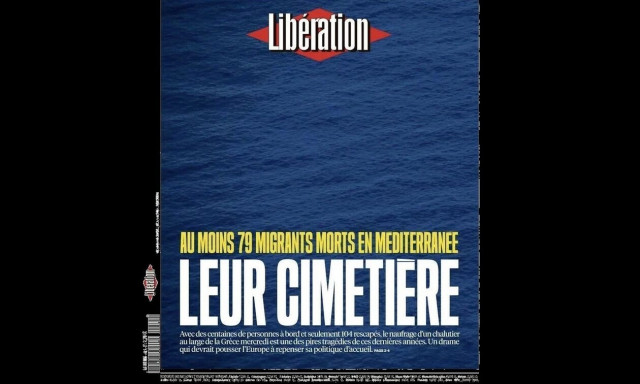 Ναυάγιο στην Πύλο: «Το νεκροταφείο τους» - Το συγκλονιστικό πρωτοσέλιδο της Liberation