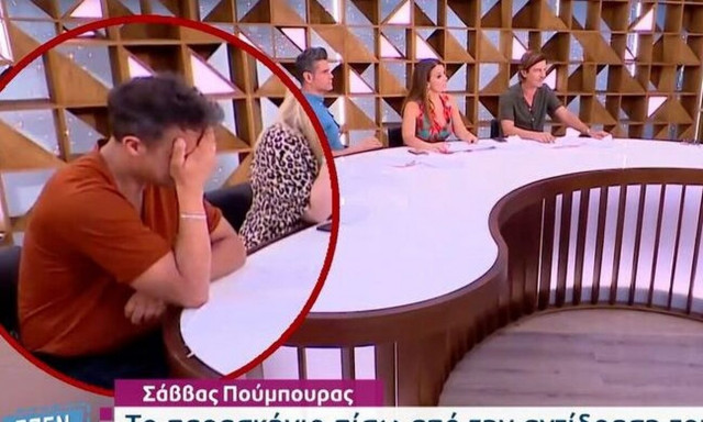 Σάββας Πούμπουρας: Τι απαντά για την αντίδρασή του την ώρα που έμπαινε η Μενεγάκη στο πλατό