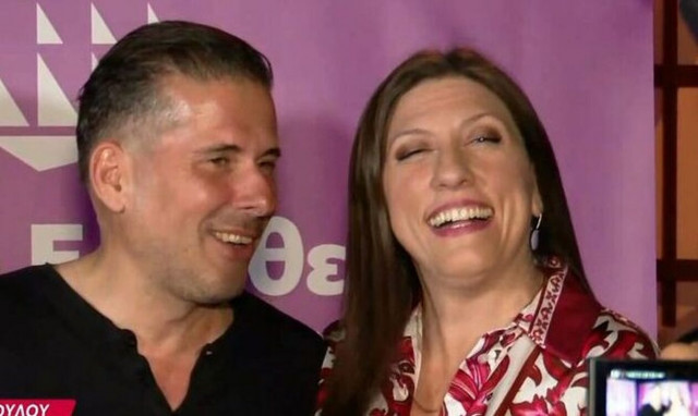 Ζωή Κωνσταντοπούλου: Το φιλί με τον σύντροφό της, Διαμαντή Καραναστάση