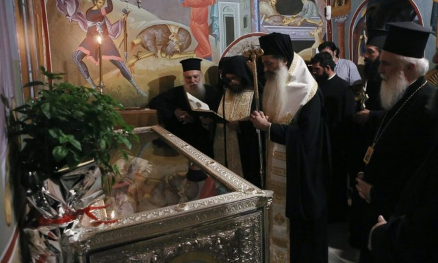 Φθιώτιδος Συμεών: «Η Λάρνακα του Οσίου Βησσαρίωνος έγινε ο ομφαλός της γης»