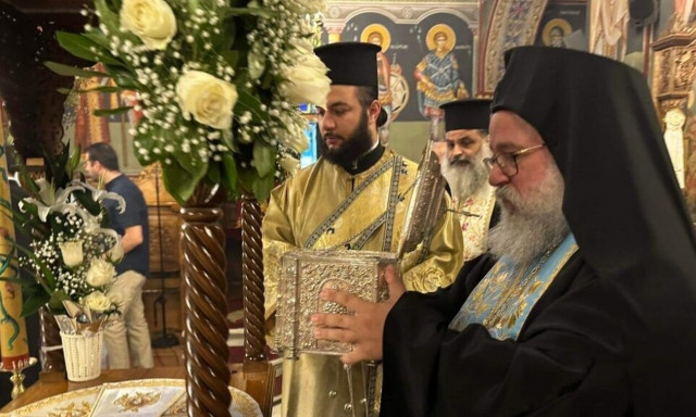 Υποδοχή Τιμίας Κάρας της Αγίας Βαρβάρας στον ναό Αγίων Αποστόλων Ξάνθης (vid)