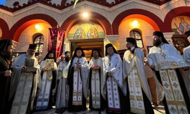 Λιτάνευση Εικόνας της Παναγίας Ρόδον το Αμάραντον στη Νέα Ιωνία