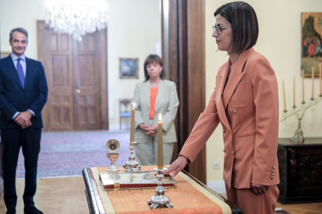 Ορκίστηκε η αναπληρωτής Υπουργός Υγείας Ειρήνη Αγαπηδάκη - Ήταν απούσα κατά την ορκωμοσία λόγω Covid