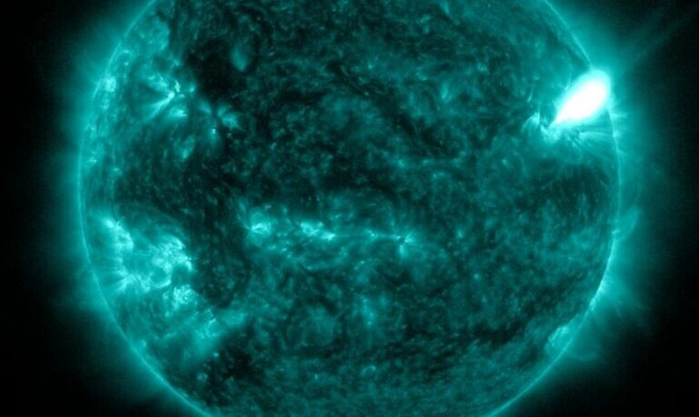 H ηλιακή έκρηξη όπως την κατέγραψε η NASA