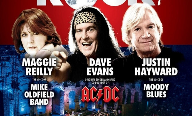 Dave Evans, Justin Hayward και Maggie Reilly 