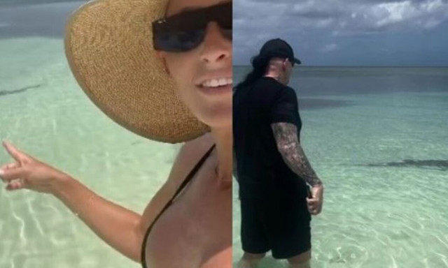 Ο Undertaker μπήκε στην θάλασσα για να «προστατεύσει» τη γυναίκα του από καρχαρία