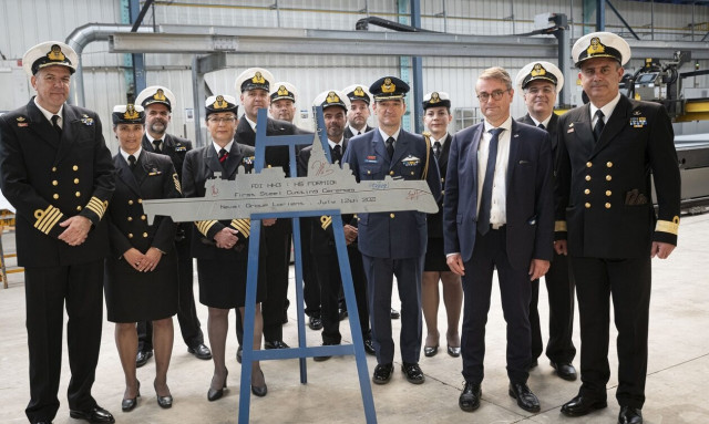 Bellhara: Τελετή κοπής πρώτου μετάλλου της 3ης ελληνικής φρεγάτας FDI HN ΦΟΡΜΙΩΝ - Δείτε εικόνες