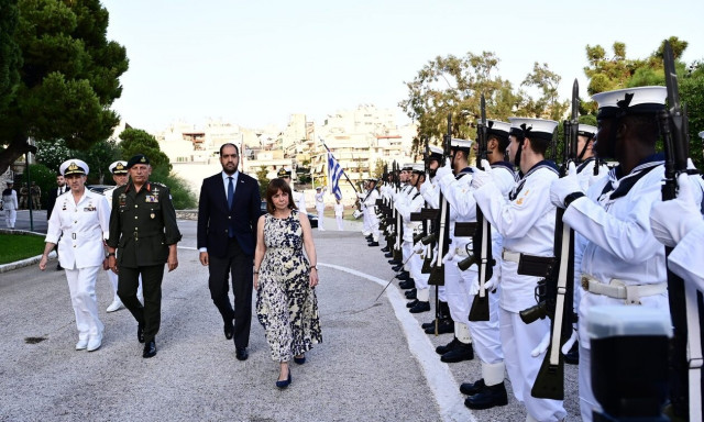 Κατερίνα Σακελλαροπούλου: Στον εορτασμό της επετείου του Κινήματος του Ναυτικού στη Ναυτικών Δοκίμων