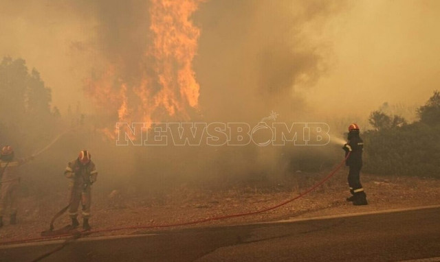 Πυρκαγιά Λουτρακίου: Αναζωπύρωση στον Άγιο Χαράλαμπο