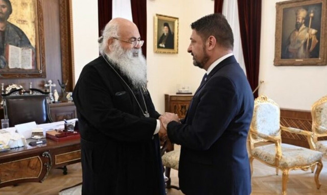 Συνάντηση Χαρδαλιά με Αρχιεπίσκοπο Κύπρου