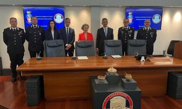 Επαναπατρισμός τριών κυπριακών αρχαιοτήτων από την Ιταλία