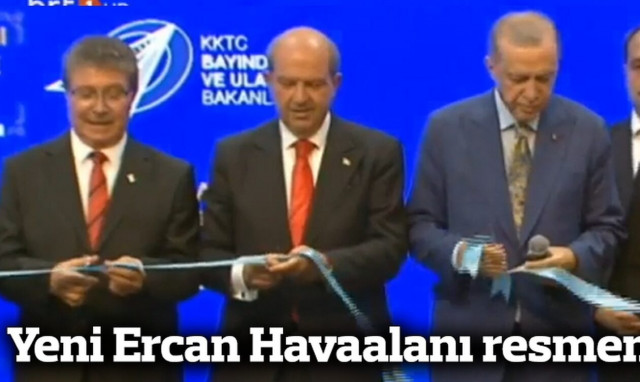 Kατεχόμενα: Ο Ερντογάν εγκαινίασε τα έργα στο παράνομο αεροδρόμιο (vid)