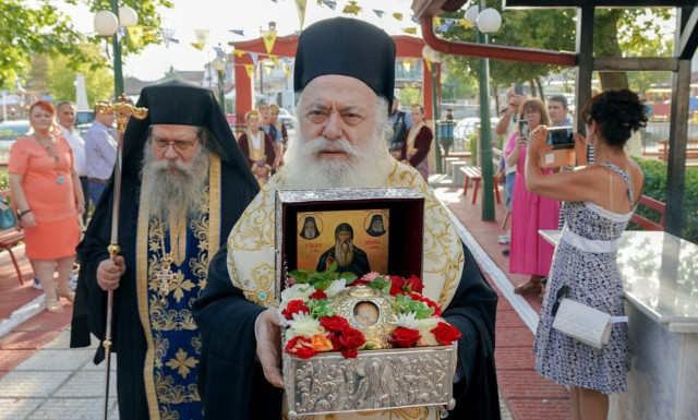 H Τιμία Κάρα του Οσίου Δαβίδ στο Άνω Ζερβοχώρι Ημαθίας