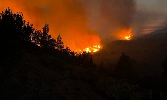 Φωτιά στη Ρόδο: Τρία τα ενεργά μέτωπα στο νησί - Καίγονται σπίτια στο χωριό Λάερμα