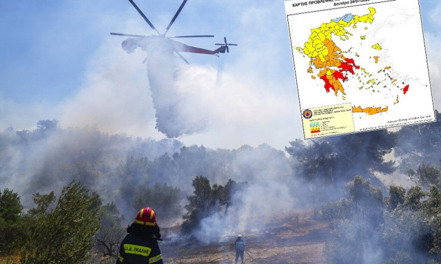 Καύσωνας: Υποχωρεί λίγο η θερμοκρασία - Κατάσταση Συναγερμού για φωτιές σε πολλές περιοχές της χώρας