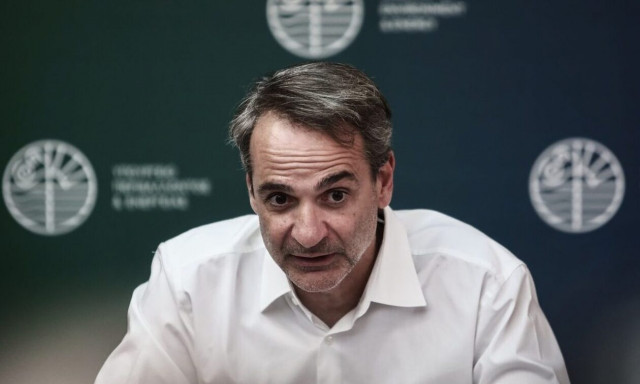 PM Mitsotakis receives Bulgarian counterpart Nikolai Denkov