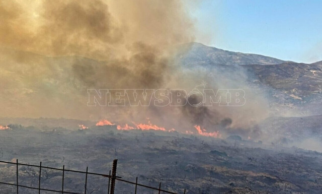 Φωτιά στην Κάρυστο: Ξεκίνησαν οι ρίψεις από τα εναέρια μέσα - Νέο μήνυμα για εκκένωση τη νύχτα