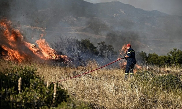 Φωτιά τώρα στο Γλυκορρίζι Μεσσηνίας