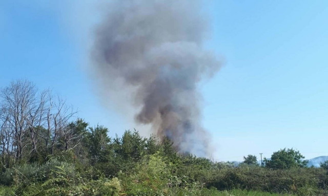 Υπό έλεγχο τέθηκε η φωτιά στα Βραγκανιώτικα της Κέρκυρας