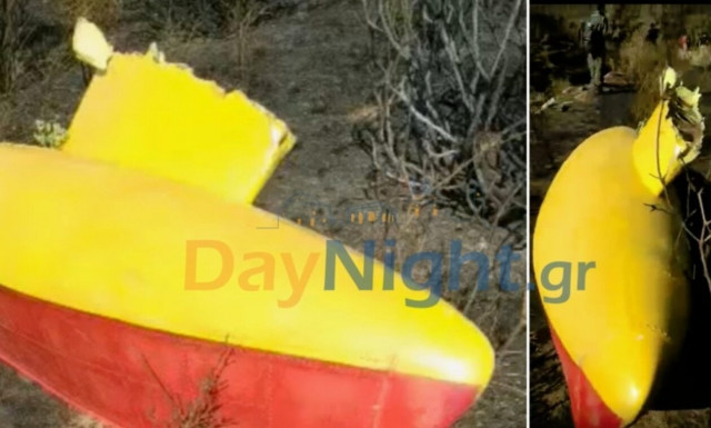 Βίντεο-ντοκουμέντο: Ο κομμένος πλωτήρας του μοιραίου Καναντέρ στην Κάρυστο