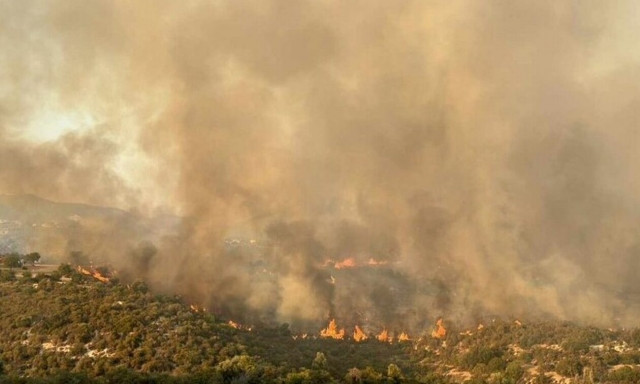 Κύπρος: Εκτός ελέγχου μεγάλη φωτιά στη Λεμεσό - Συνδρομή της Ελλάδας στην κατάσβεση